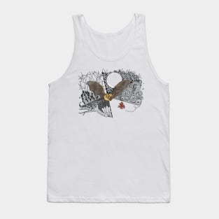 Bat and Moth Doodle Tank Top